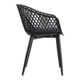 Moes Home Piazza Outdoor Chair in Black