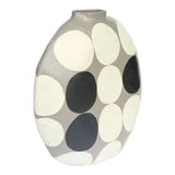 Moes Home Polka Dot Vase Round in Grey