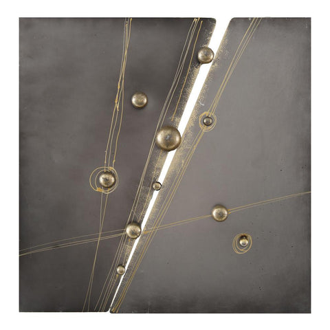 Moes Home Quicksilver Wall Decor in Gold