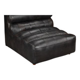 Moes Home Ramsay Leather Slipper Chair in Antique