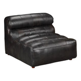Moes Home Ramsay Leather Slipper Chair in Antique
