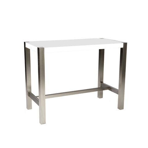 Moes Home Riva Rectangular Counter Height Table in White