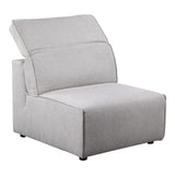 Moes Home Rodeo Slipper Chair in Light Grey