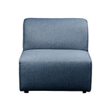 Moes Home Rodeo Slipper Chair in Navy Blue