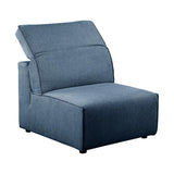 Moes Home Rodeo Slipper Chair in Navy Blue