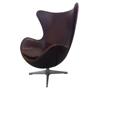 Moes Home St Anne Club Chair in Brown Leather