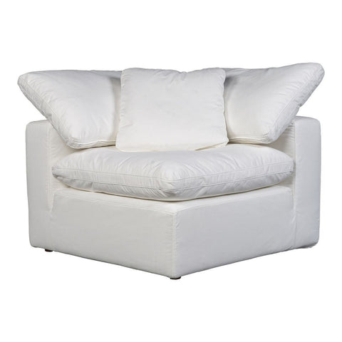 Moes Home Terra Condo Corner Chair Livesmart Fabric Cream