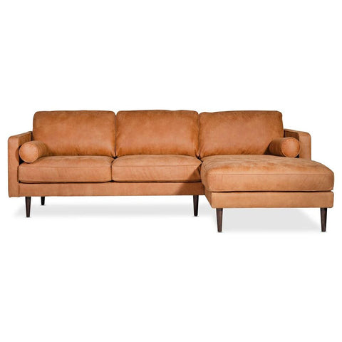 Moes Home Unwind Sectional Gingersnap Right