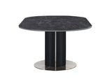 Moes Home Velutina Extension Dining Table in Black