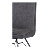 Moes Home Wilson Side Chair-Set Of Two in Charcoal Grey