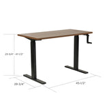 OS Home and Office Furniture Model 23000 Adjustable Height Desk