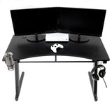 OS Home and Office Furniture Model 42245 Gaming Desk with Laminate Tactical Carbon Fiber Top
