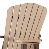 OS Home and Office Model 516CTB Fan Back Balcony Glider Made in the USA- Cedar, Tudor Brown Base