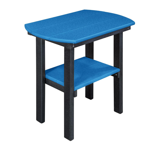 OS Home and Office Model 525BBK Oval End Table in Blue with a Black Base