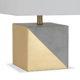 Hudson & Canal Severin Table Lamp In Gold Dipped Concrete