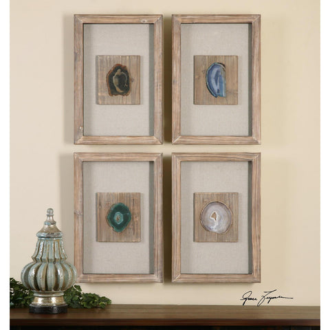 Uttermost Agate Stone Set Of 4
