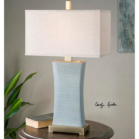 Uttermost Cantarana Blue Gray Table Lamp