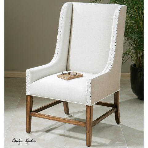 Uttermost Dalma Linen Wing Chair