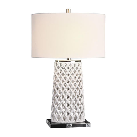 Uttermost Dania White Table Lamp