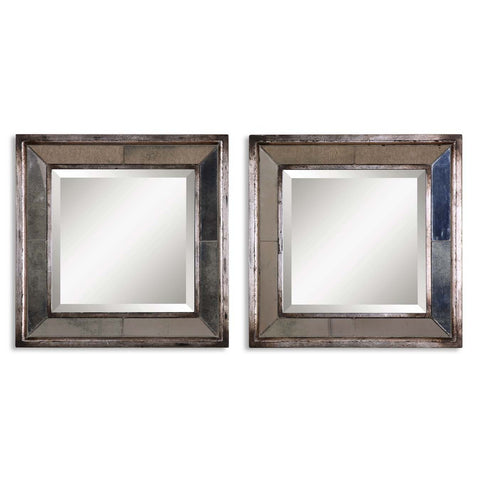 Uttermost Davion Squares Mirror (Set of 2)