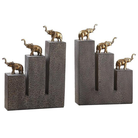 Uttermost Elephant Bookends - Set of 2