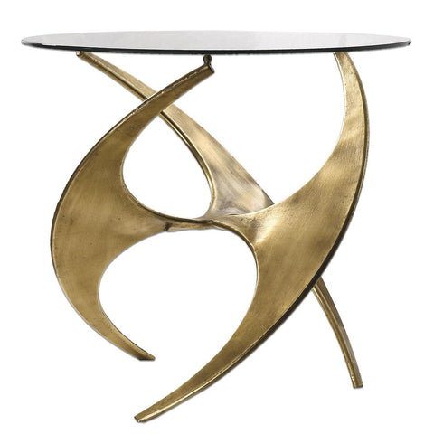 Uttermost Graciano Glass Accent Table
