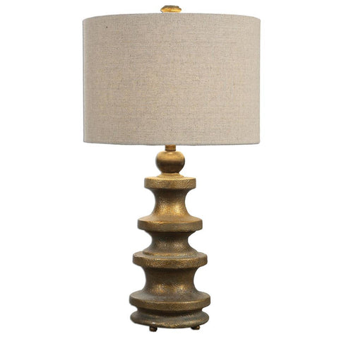 Uttermost Guadalete Antiqued Gold Lamp