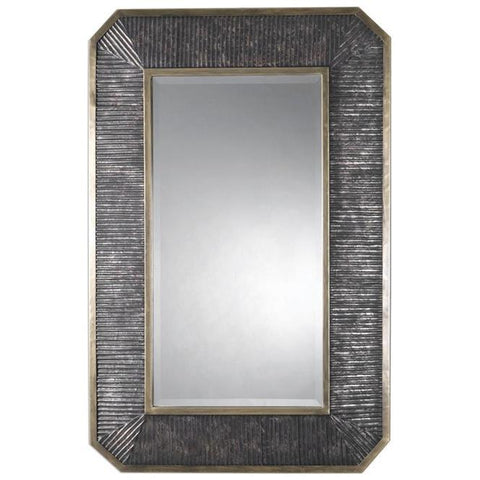 Uttermost Isaiah Ribbed Bronze Mirror