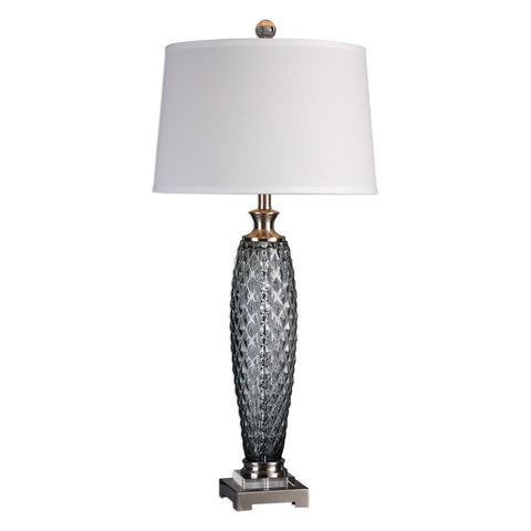 Uttermost Lonia Gray Glass Lamp