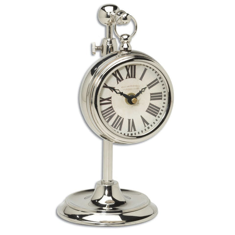 Uttermost Pocket Watch Nickel Marchant Cream Clock
