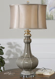 Uttermost Racimo Table Lamp w/ Modified Drum Shade in Champagne Bronze