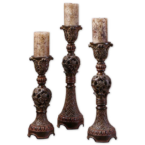 Uttermost Rosina Candlesticks (Set of 3)