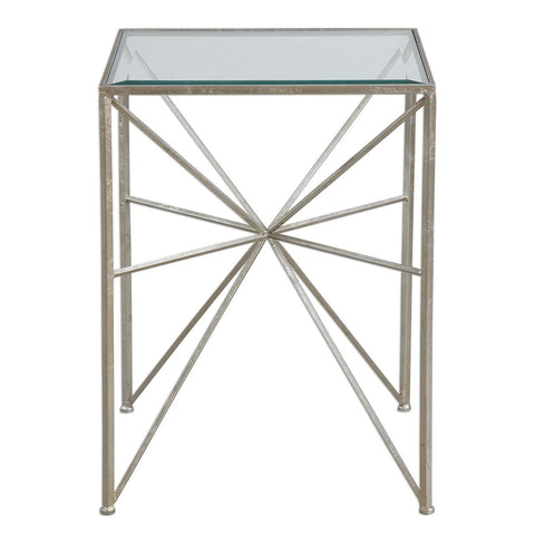 Uttermost Silvana Silver Side Table