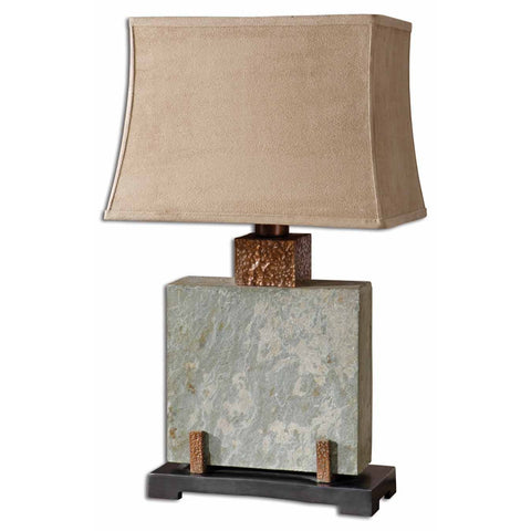Uttermost Slate Square Table Lamp