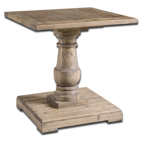 Uttermost Stratford End Table in Distressed Patina