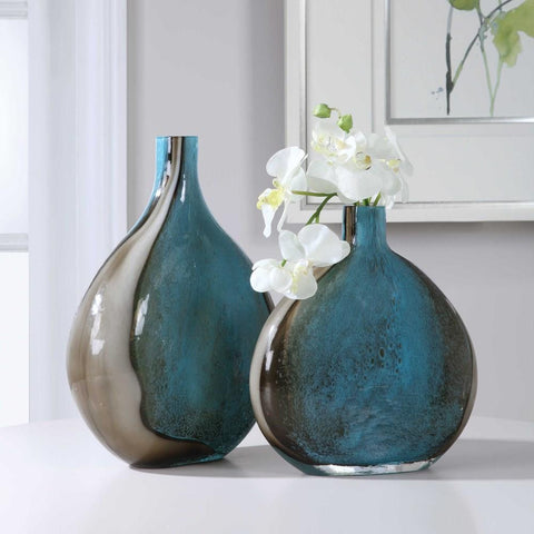 Uttermost Uttermost Adrie Art Glass Vases, Set of 2