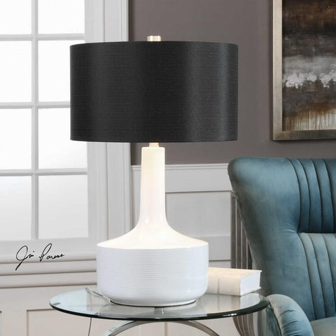 Uttermost Uttermost Drenova Modern White Table Lamp