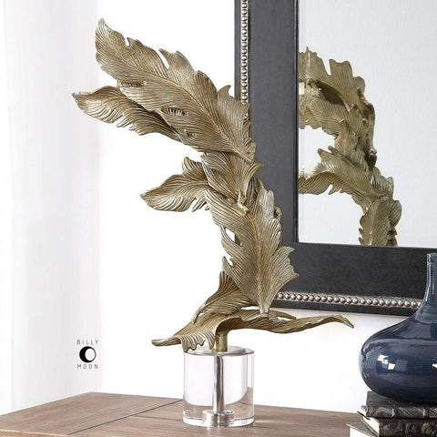 Uttermost Uttermost Fall Leaves Champagne Sculpture