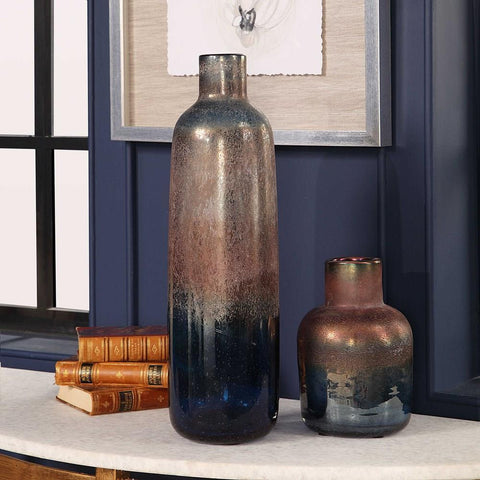 Uttermost Uttermost Korbin Blue Vases, Set of 2