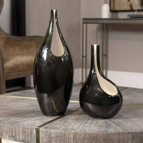 Uttermost Uttermost Lockwood Modern Vases, Set of 2