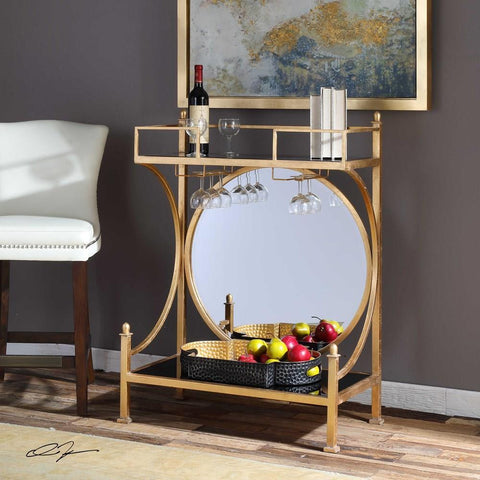 Uttermost Uttermost Presley Gold Bar Console