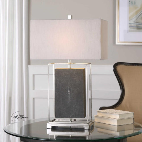 Uttermost Uttermost Sakana Gray Textured Table Lamp