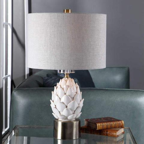 Uttermost Uttermost White Artichoke Table Lamp