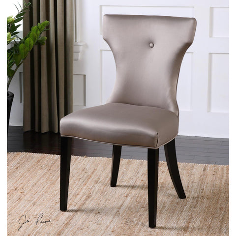 Uttermost Wynter Satin Armless Chair