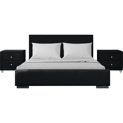 Hindes Platform Bed and 1 Nightstand