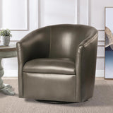 Comfort Pointe Draper Pewter Swivel Chair