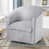 Comfort Pointe Elizabeth Silver Swivel Chair