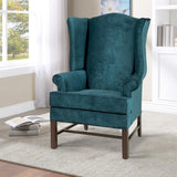 Comfort Pointe Chippendale Wing Chair -Elizabeth Ocean