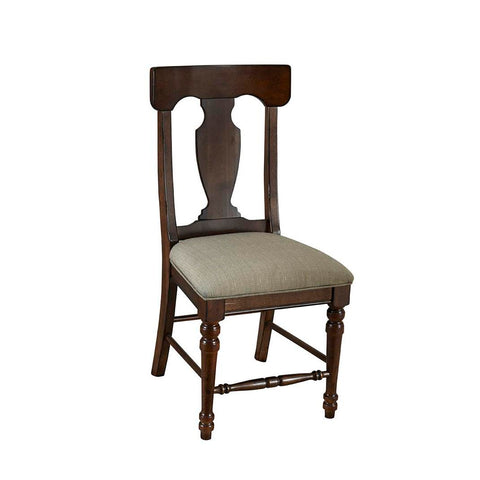 A-America Andover T-Back Side Chair, With Upholstered Seat