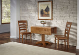 A-America Bennett Square Drop Leaf Dining Table in Smoky Quartz